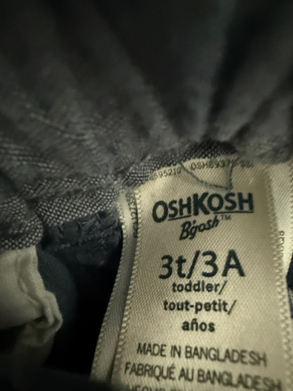 OshKosh B'gosh Boys Light Blue pants, adjustable waist - Picture 2 of 5